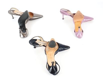 MANOLO BLAHNIK
Three (3) pairs of Manolo...