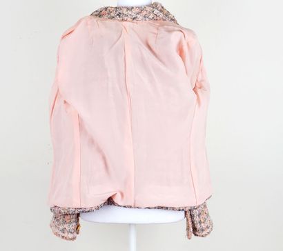 CHANEL
Vest Chanel en jacquard rose et gris,...