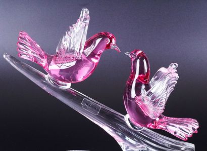 MURANO
Deux oiseaux sur une branche en verre...