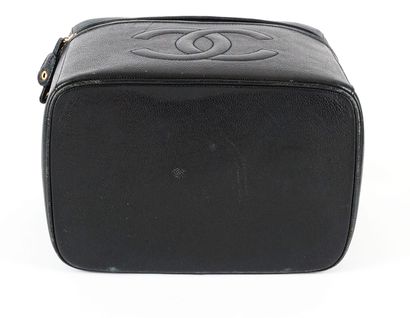 CHANEL
Chanel cosmetic toiletry bag in caviar...