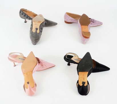 MANOLO BLAHNIK
Quatre (4) paires de chaussures...
