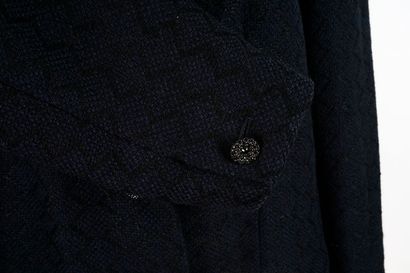 CHANEL
Veste Chanel, jacquard bleu foncé...