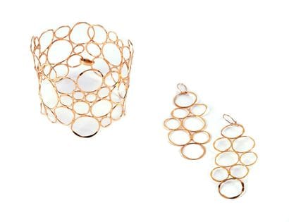 OR 14K / 14K GOLD
Bracelet large et paire...