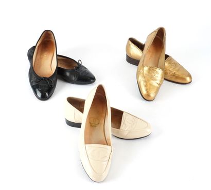 CHANEL
Three (3) pairs of Chanel shoes in...