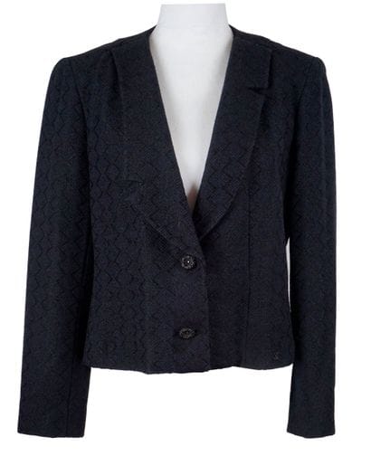 CHANEL
Veste Chanel, jacquard bleu foncé...