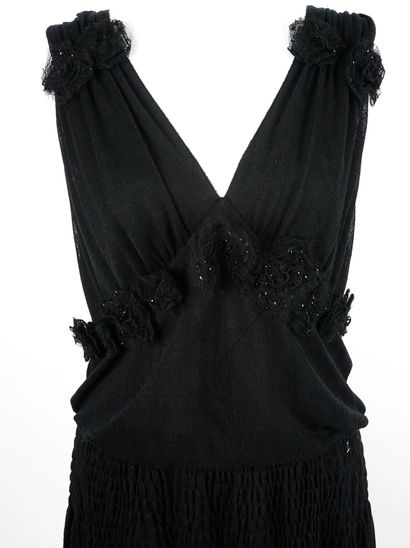 CHANEL
Robe noire Chanel, 74 % coton, avec...