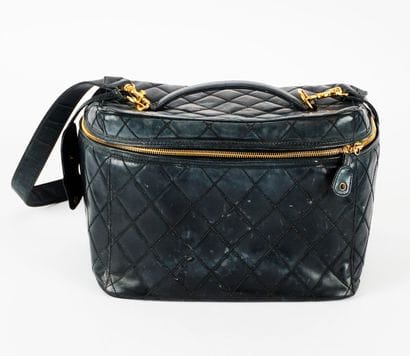 CHANEL
Chanel cosmetic toiletry bag in quilted...