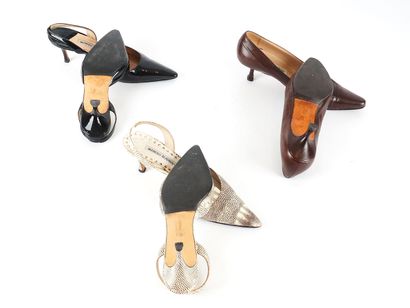 MANOLO BLAHNIK
Three (3) pairs of Manolo...