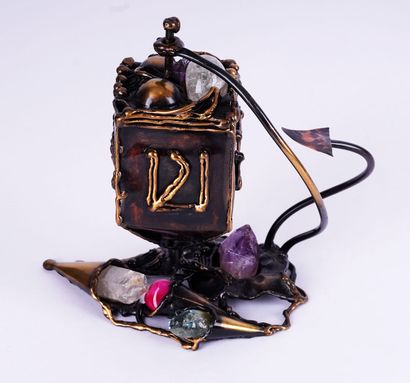 JUDAICA
Sculpture en céramique d'une fête...