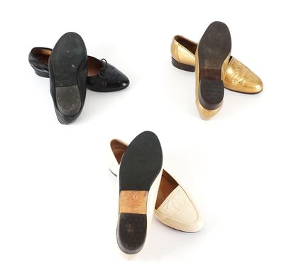 CHANEL
Three (3) pairs of Chanel shoes in...