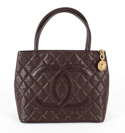 CHANEL
Chanel Brown Caviar Medallion tote...