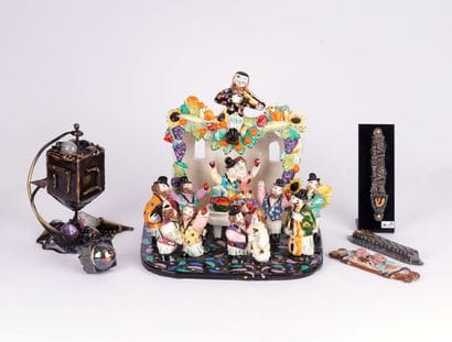 JUDAICA
Sculpture en céramique d'une fête...