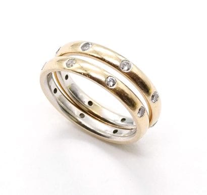 OR 14K, DIAMANTS / 14K GOLD, DIAMONDS
Deux...