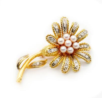 OR 18K, PERLES, DIAMANTS / 18K GOLD, PEARLS,...