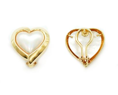 OR 14K, PERLE MABÉ / 14K GOLD, MABE PEARL
Boucles...