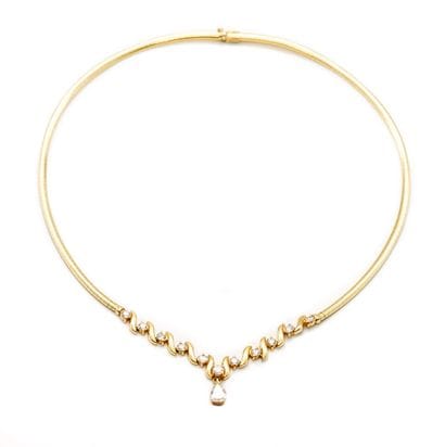 OR 14K, DIAMANTS / 14K GOLD, DIAMONDS
Collier...