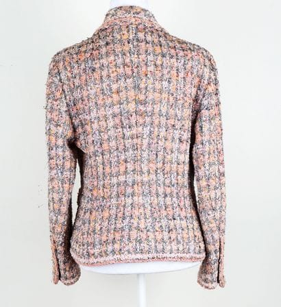 CHANEL
Vest Chanel en jacquard rose et gris,...