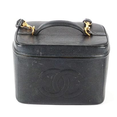 CHANEL
Chanel cosmetic toiletry bag in caviar...