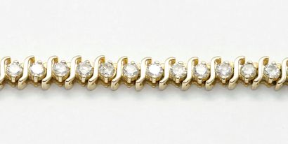 OR 14K, DIAMANTS / 14K GOLD, DIAMONDS
Bracelet...