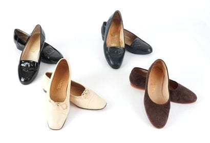 CHANEL
Four (4) pairs of Chanel shoes in...