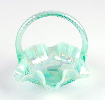 FENTON
Ensemble Fenton en verre Birman peinte...