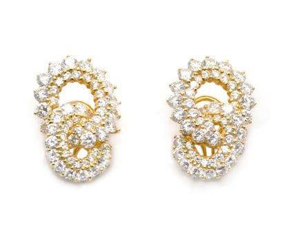 OR 18K, DIAMANTS / 18K GOLD, DIAMONDS
Boucles...