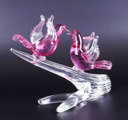 MURANO
Deux oiseaux sur une branche en verre...
