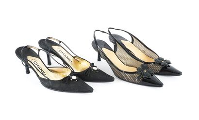 CHANEL
Two (2) pairs of Chanel sandals in...