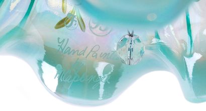 FENTON
Ensemble Fenton en verre Birman peinte...
