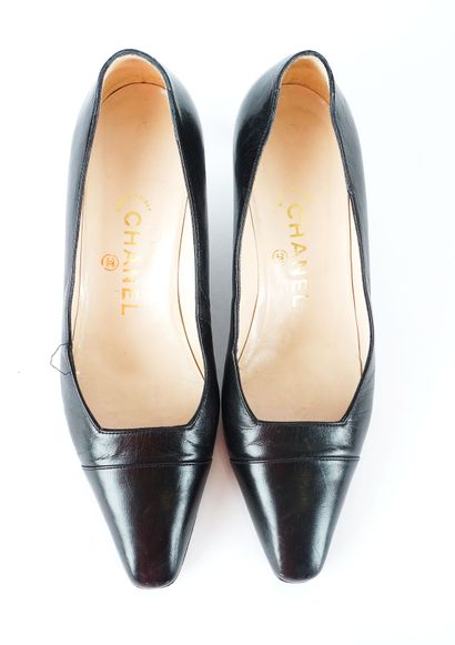 CHANEL
Three (3) pairs of Chanel heeled shoes...