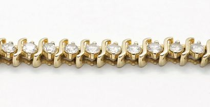 OR 14K, DIAMANTS / 14K GOLD, DIAMONDS
Bracelet...