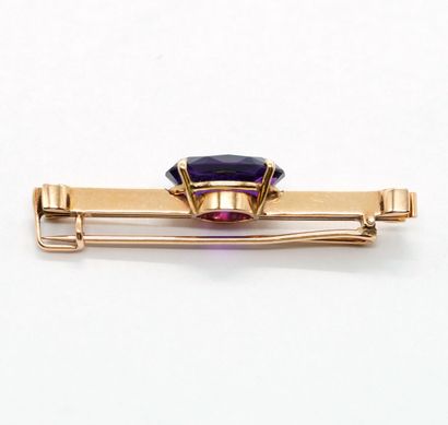 OR 14K AMÉTHYSTE / 14K GOLD, AMETHYST
Broche...