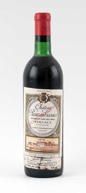 Château Rauzan-Gassies 1970
Margaux Appellation...