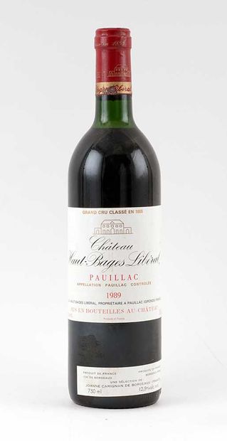 Château Haut-Bages Libéral 1989
Pauillac...