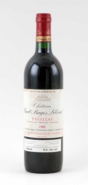 Château Haut-Bages Libéral 1988
Pauillac...