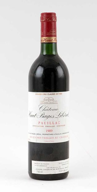 Château Haut-Bages Libéral 1989
Pauillac...