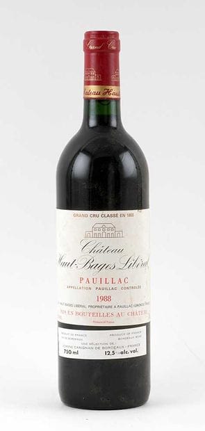 Château Haut-Bages Libéral 1988
Pauillac...