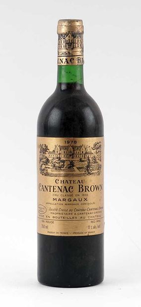 Château Cantenac Brown 1978
Margaux Appellation...