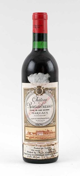 Château Rauzan-Gassies 1971
Margaux Appellation...