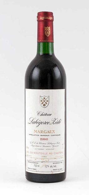Château Labégorce Zédé 1986
Margaux Appellation...