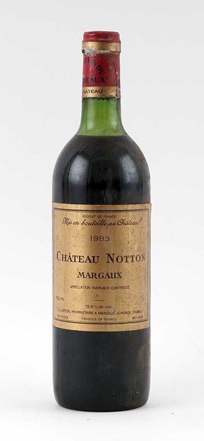 Château Notton 1983
Margaux Appellation Contrôlée
Niveau...
