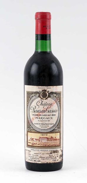 Château Rauzan-Gassies 1970
Margaux Appellation...