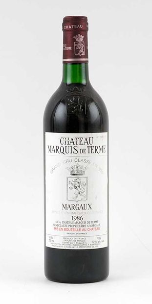 Château Marquis de Terme 1986
Margaux Appellation...