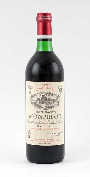 Château Haut-Bages Monpelou 1970
Pauillac...