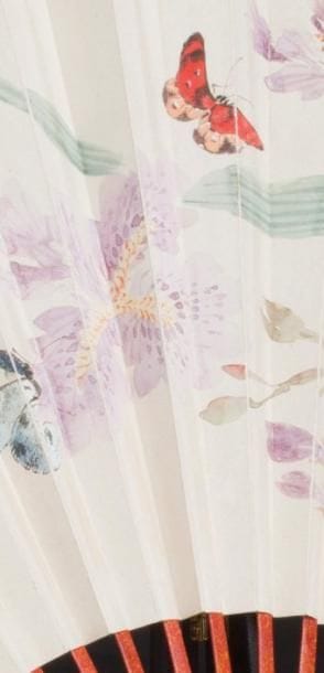 JIANG HANTING (1903-1963)
Éventail aux fleurs...