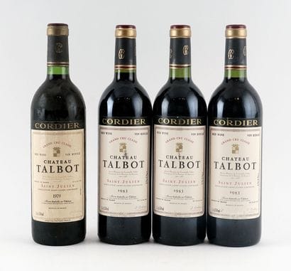 Château Talbot 1979 1983 - 4 bouteilles