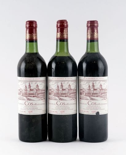 Château Cos d'Estournel 1976 - 3 bouteil...