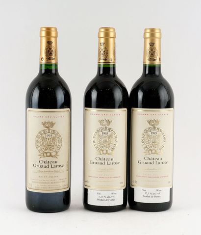 Château Gruaud Larose 1993 1995 - 3 bout...