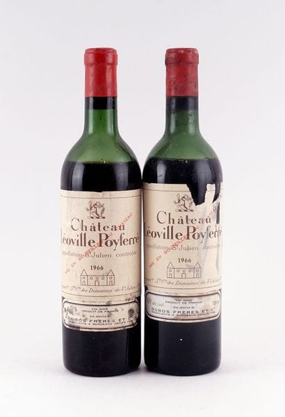 Château Léoville Poyferré 1966 - 2 boute...