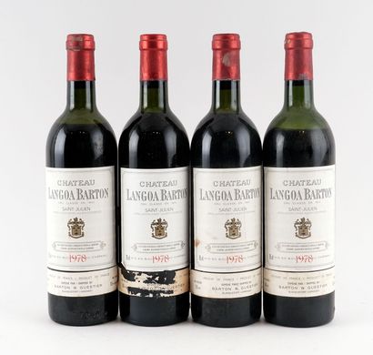 Château Langoa Barton 1978 - 4 bouteille...